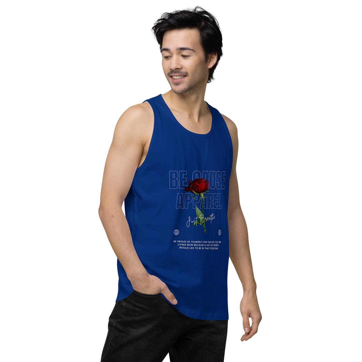 Men’s Rose premium tank top