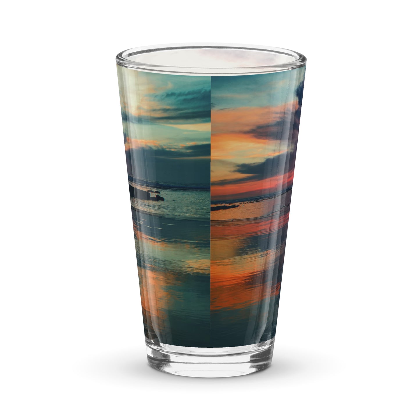 Sunset Shaker pint glass