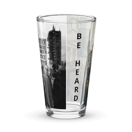 BLM Shaker pint glass