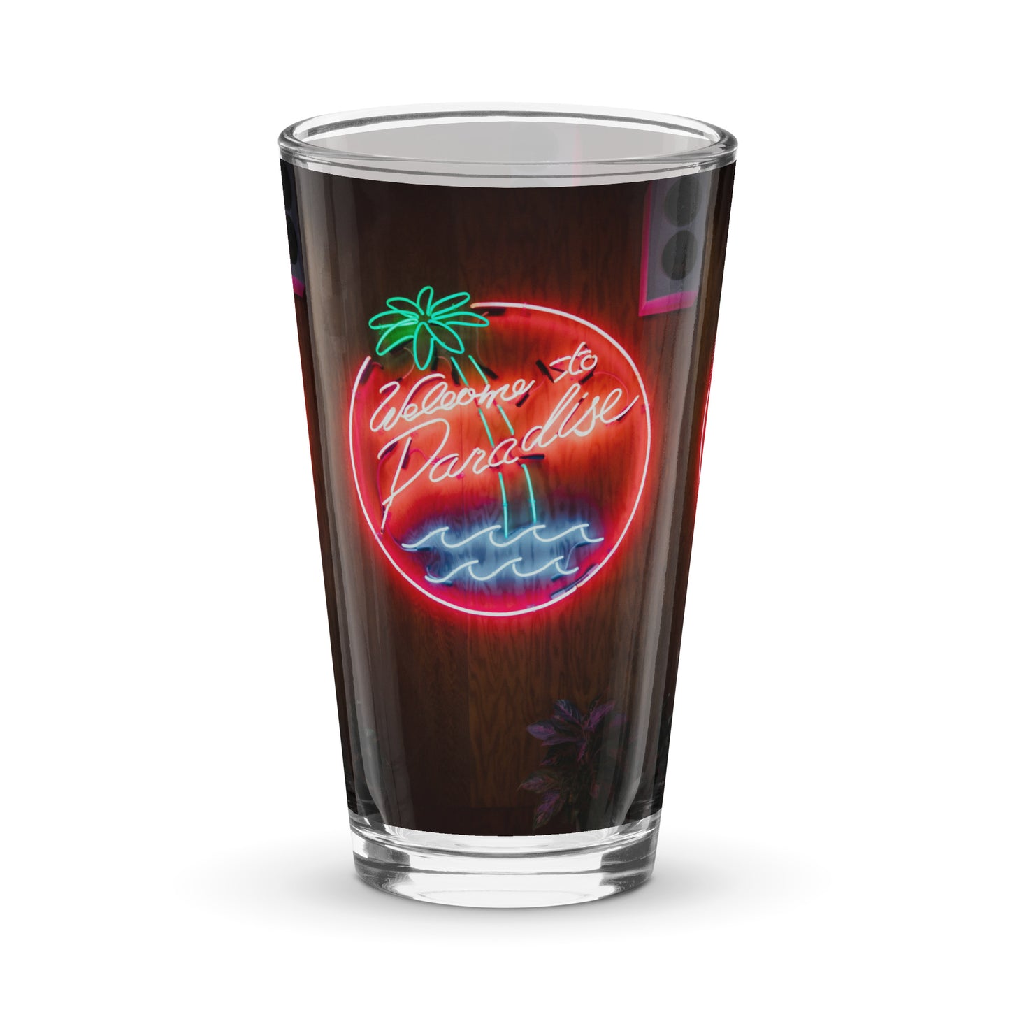 Paradise Shaker pint glass