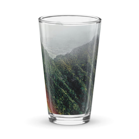 Tropic Mountain Shaker pint glass