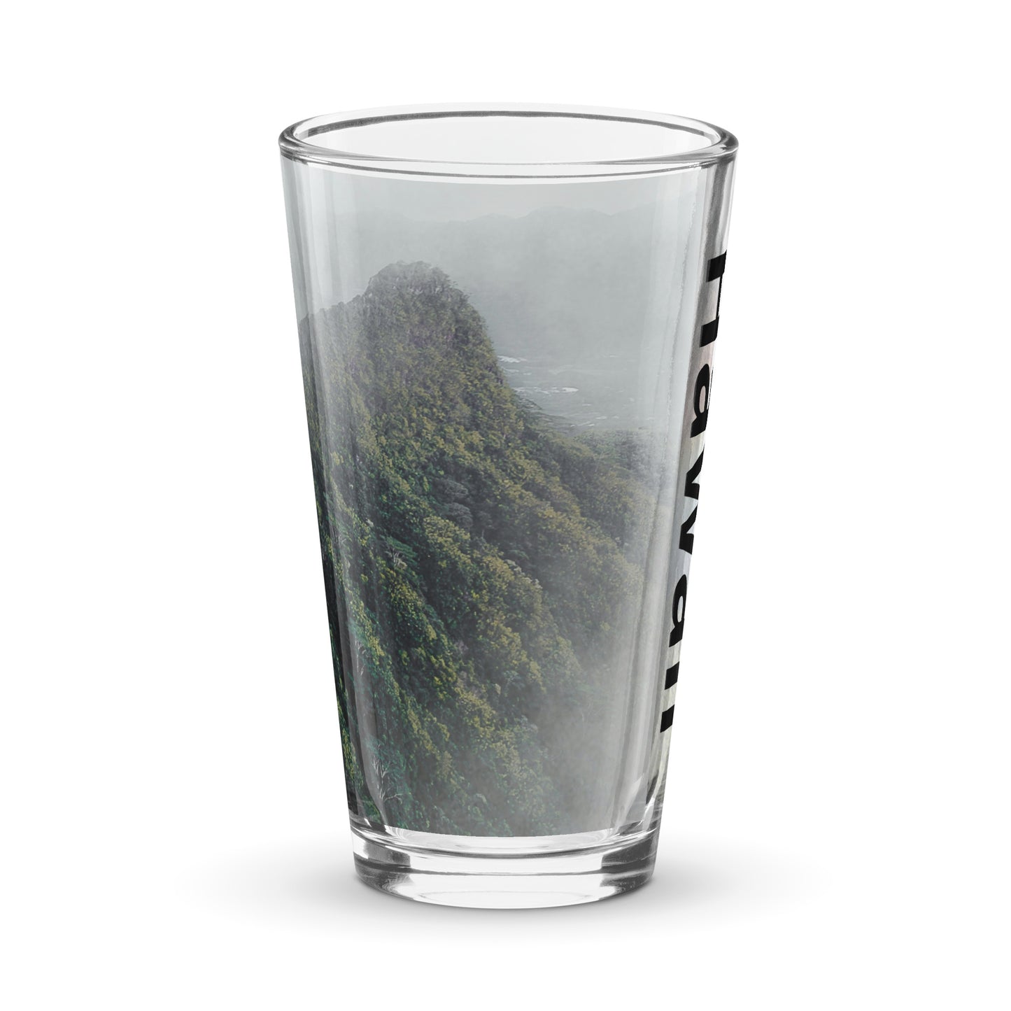 Tropic Mountain Shaker pint glass