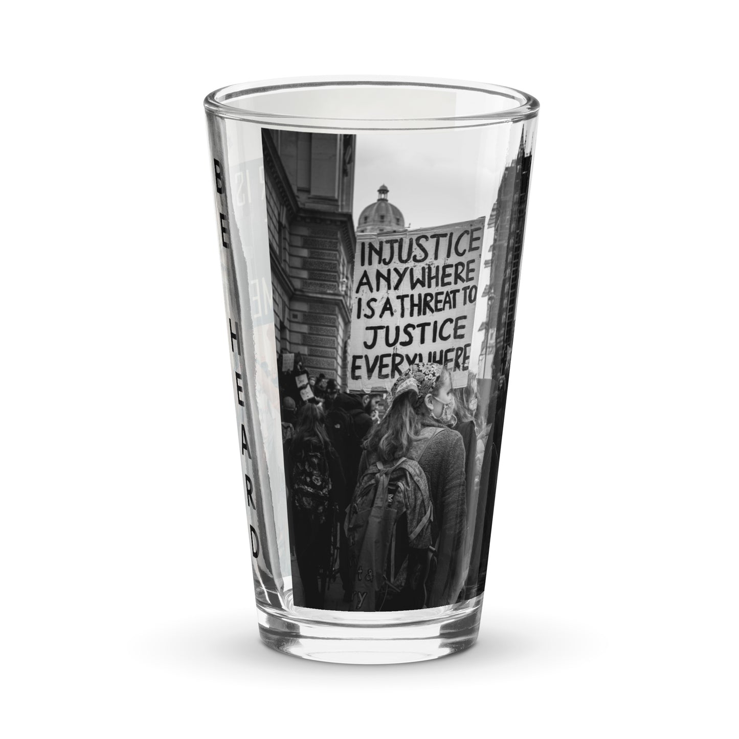 BLM Shaker pint glass