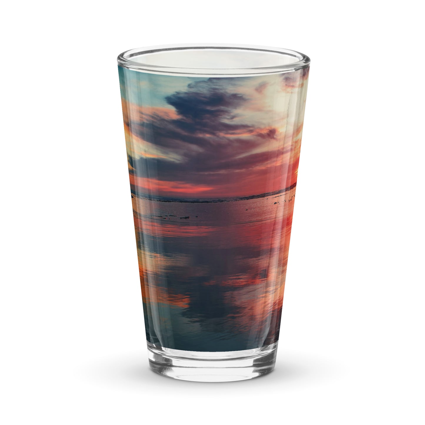 Sunset Shaker pint glass