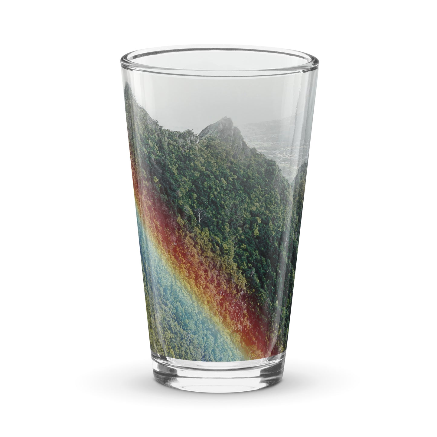 Tropic Mountain Shaker pint glass