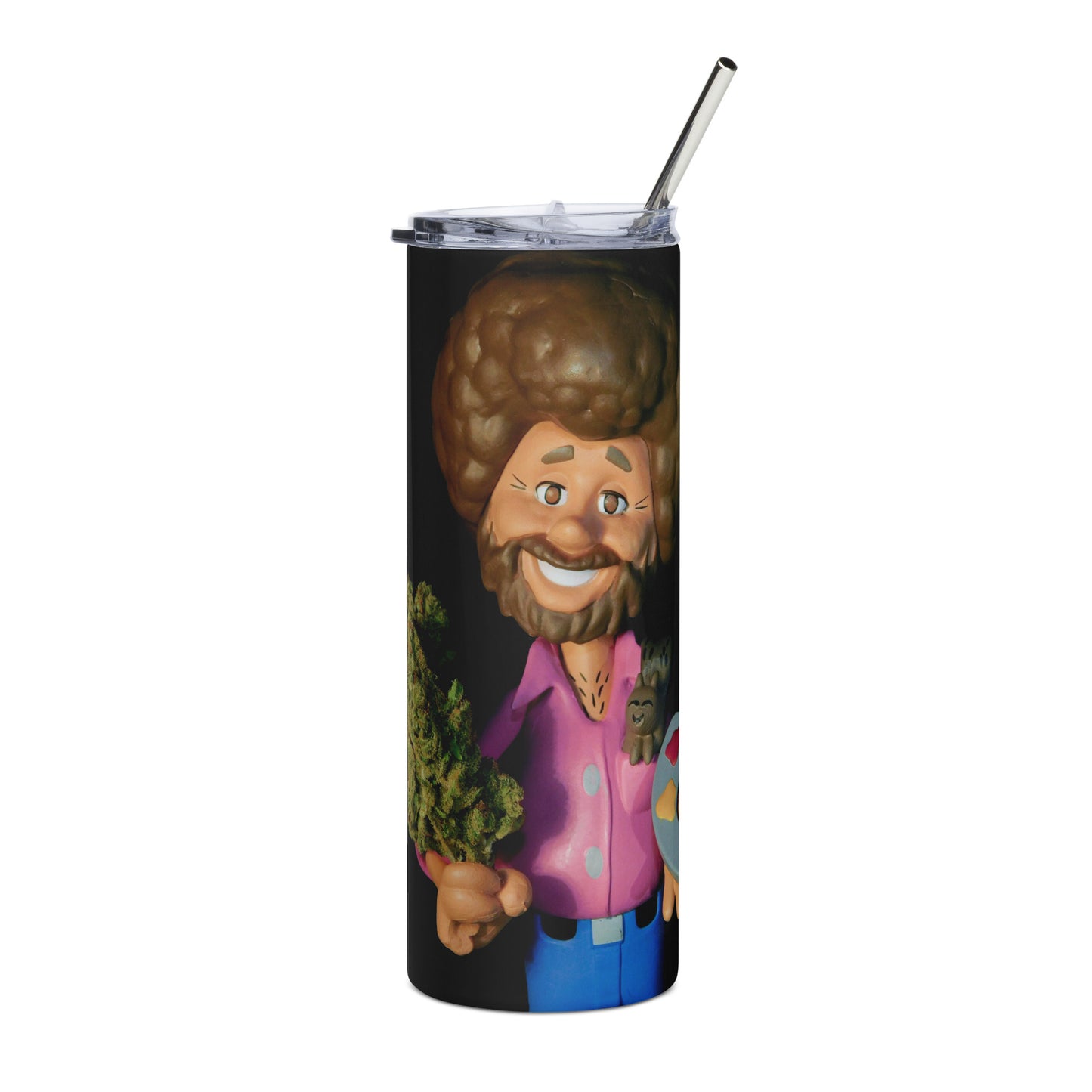 Bob Ross Stainless steel tumbler