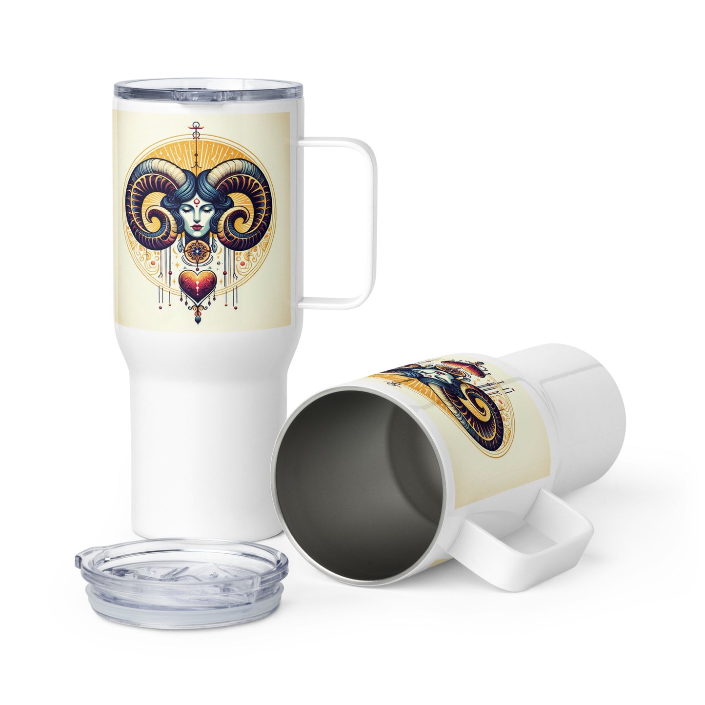 Aries Travel mug with a handle