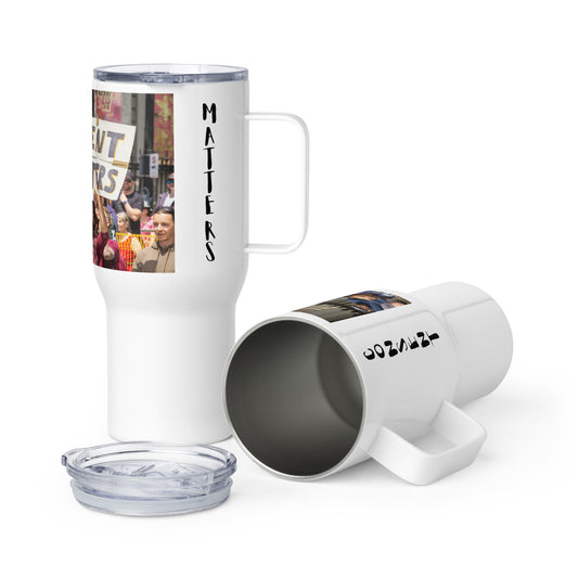 Consent Travel mug with a handle