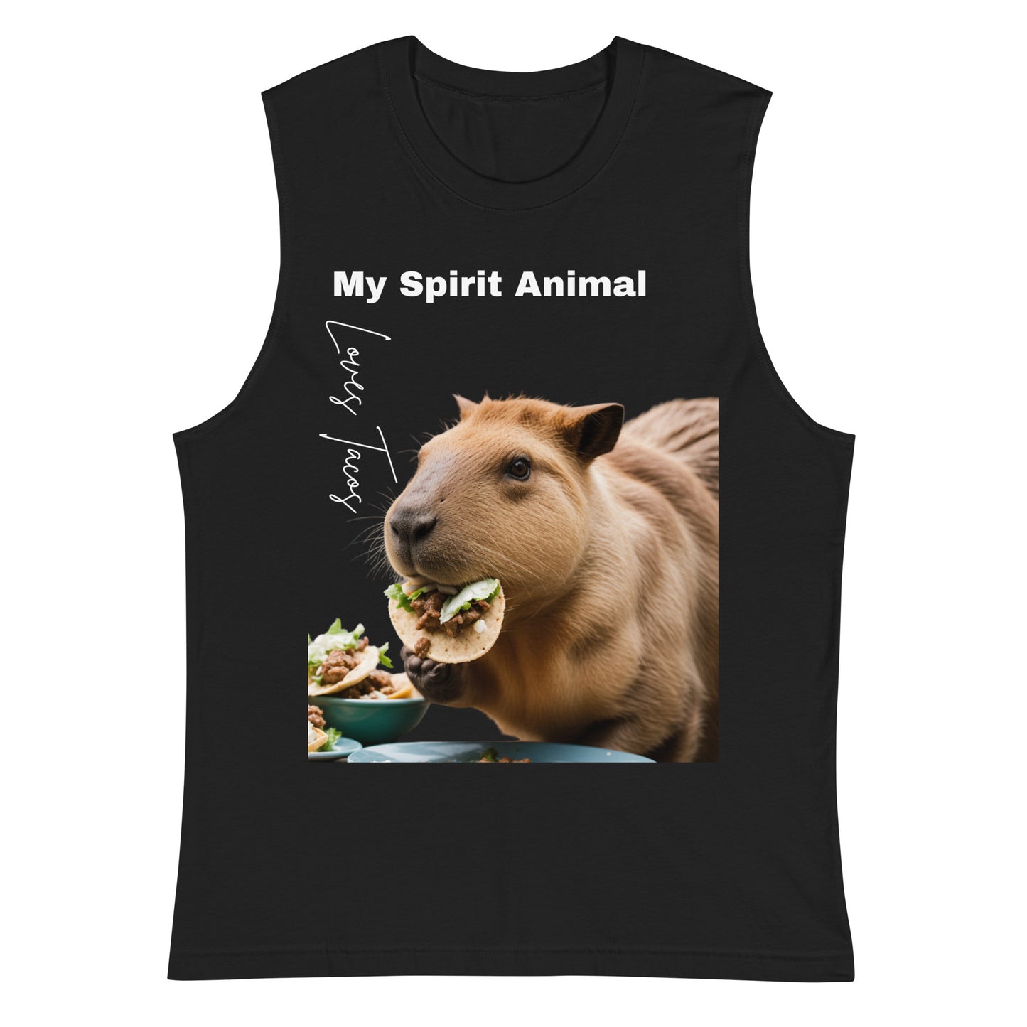 My spirit animal loves tacos Muscle Shirt