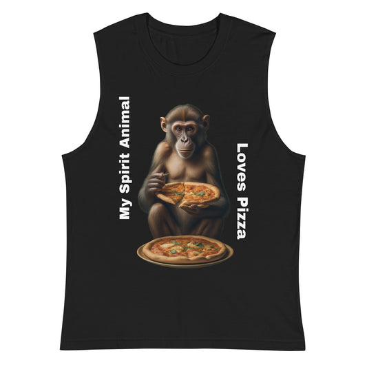 My spirit animal loves pizza Muscle Shirt