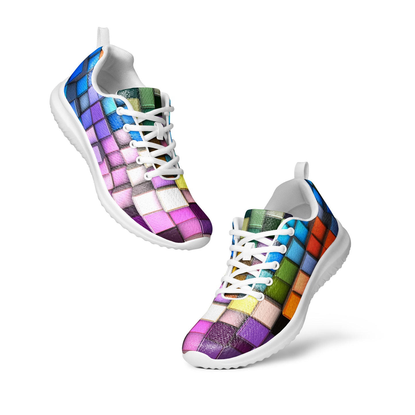 Women’s Rainbow Cubes athletic shoes