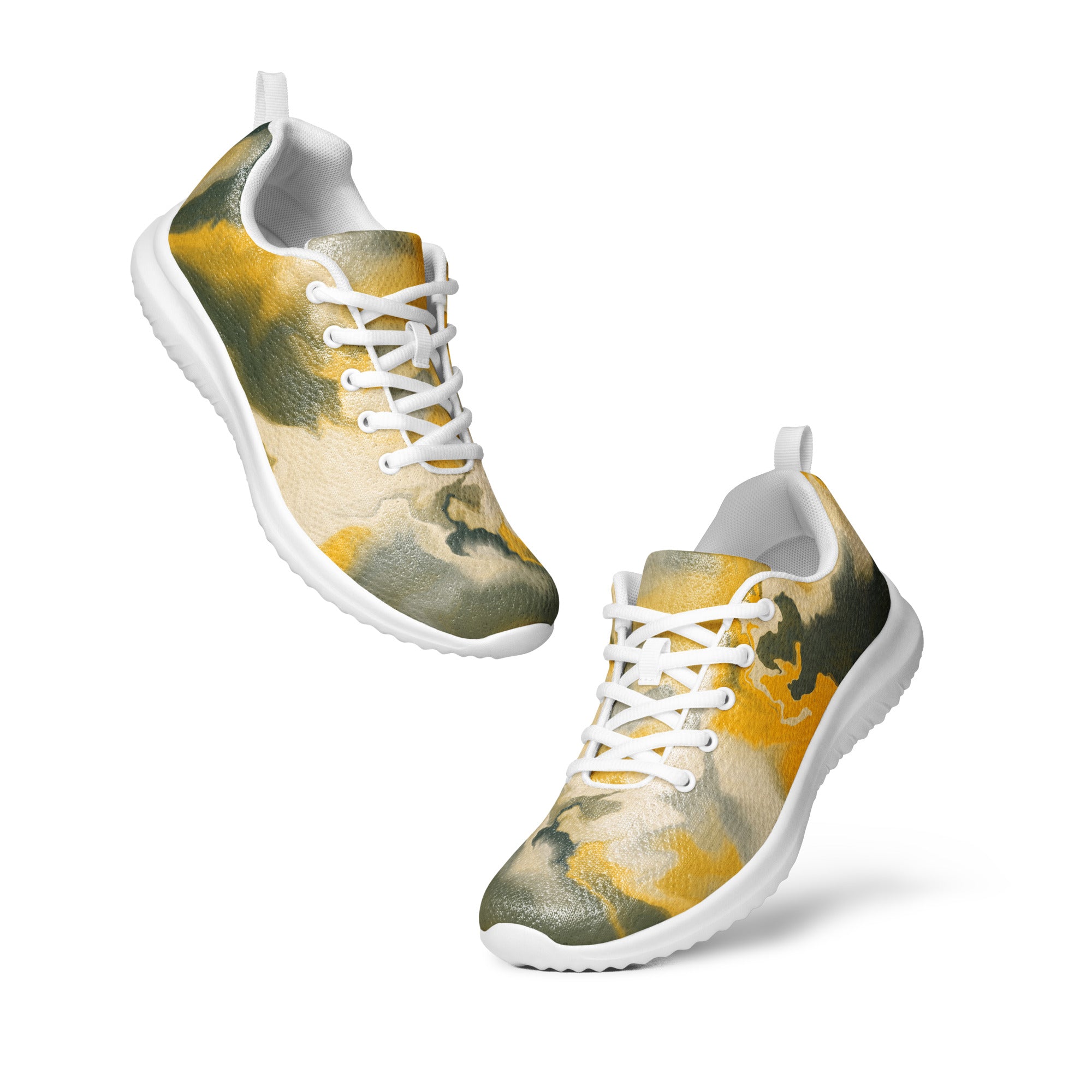 Green and gold tennis shoes online