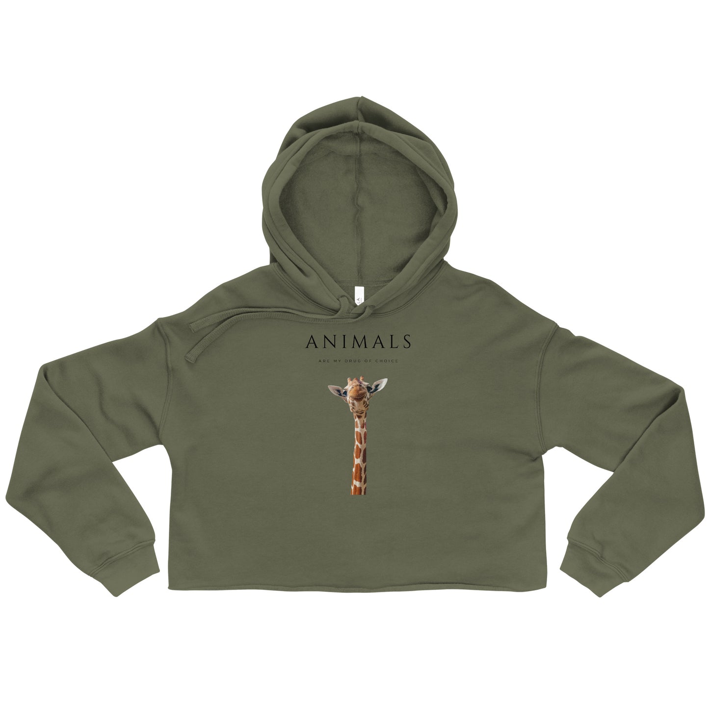 Giraffe Crop Hoodie