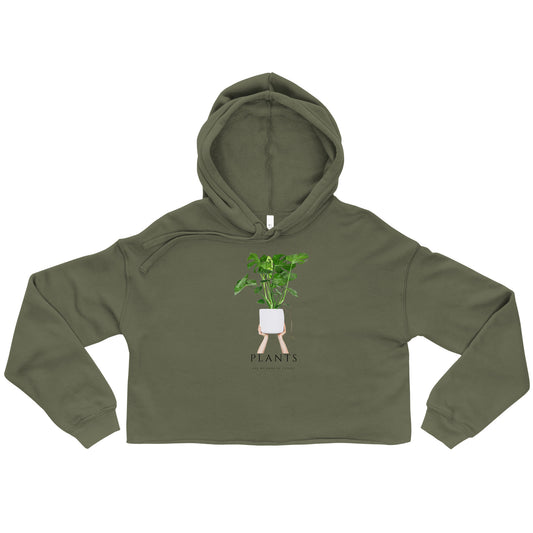 Plant Mom Crop Hoodie