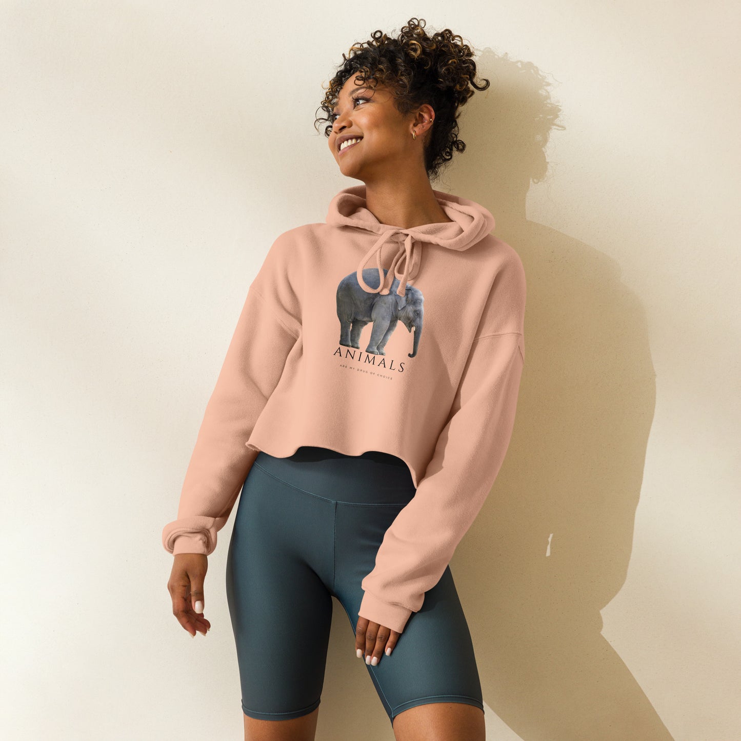 Elephant Crop Hoodie