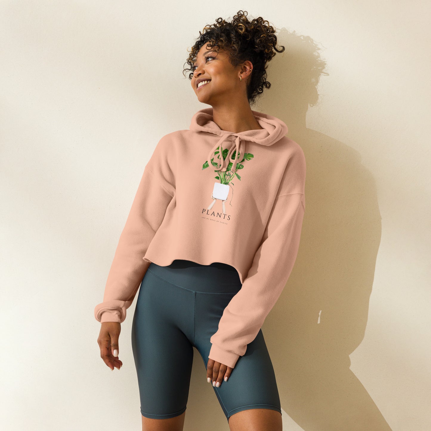 Plant Mom Crop Hoodie