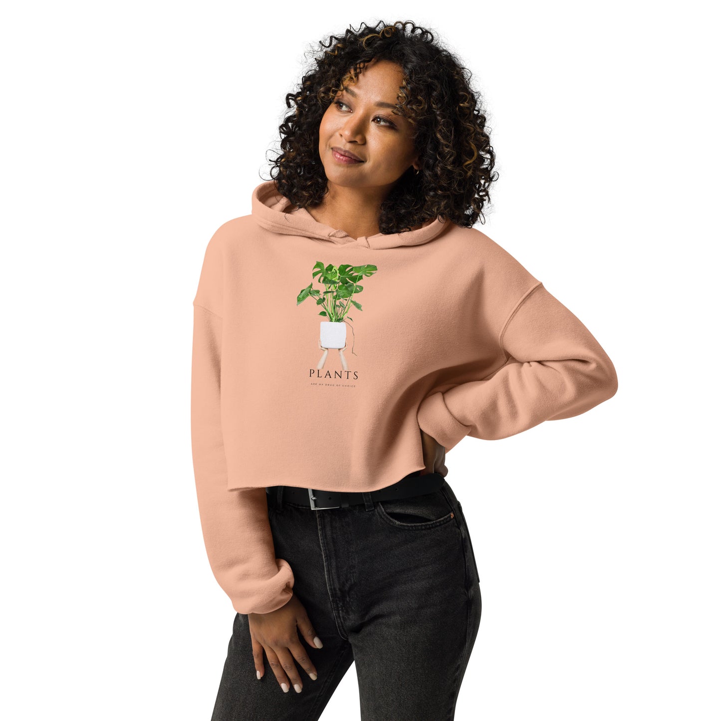 Plant Mom Crop Hoodie