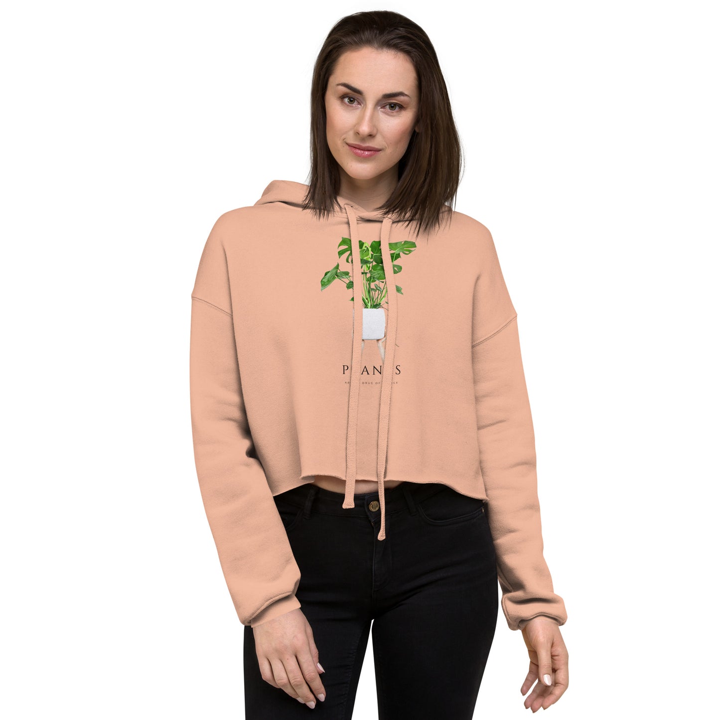 Plant Mom Crop Hoodie