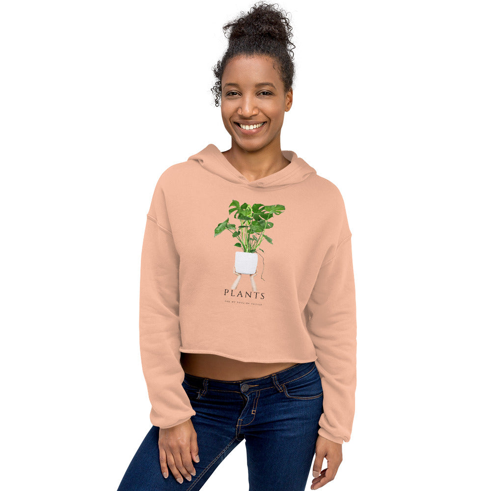 Plant Mom Crop Hoodie