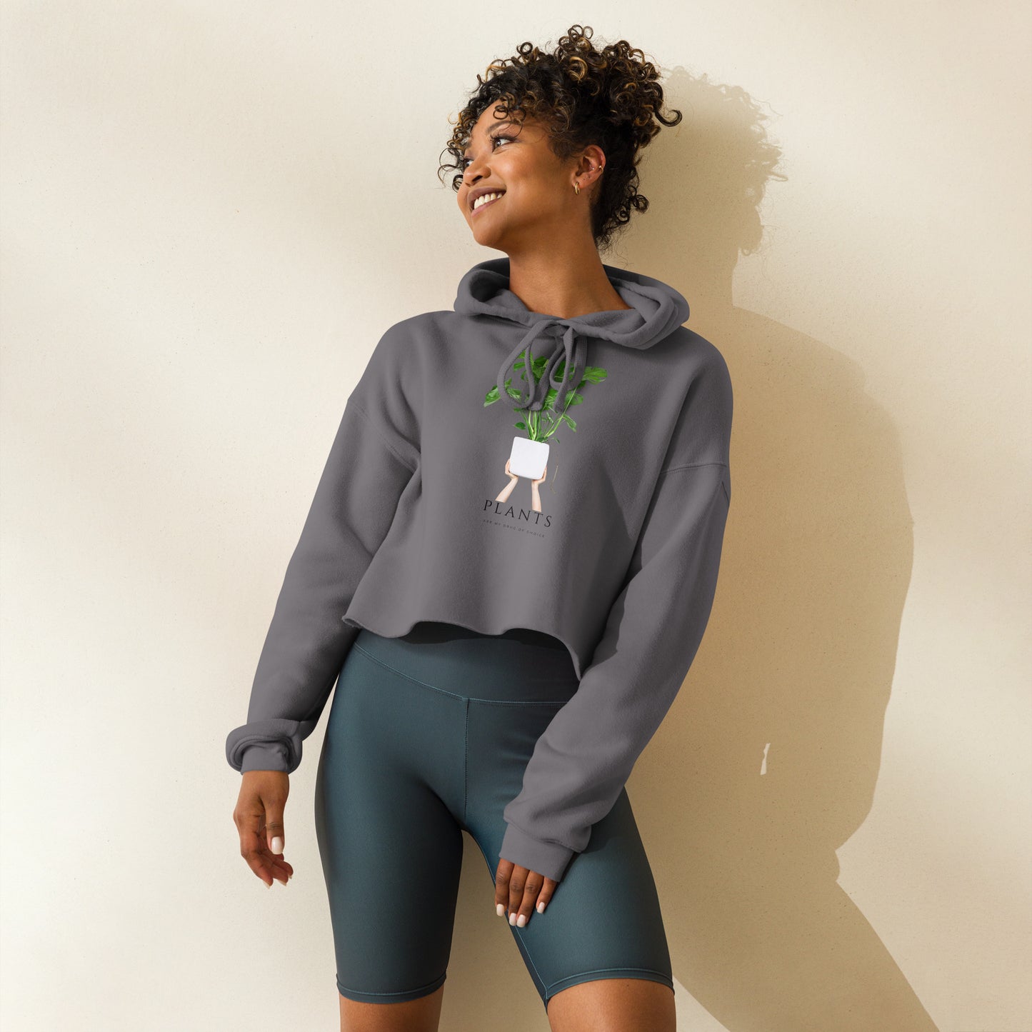 Plant Mom Crop Hoodie