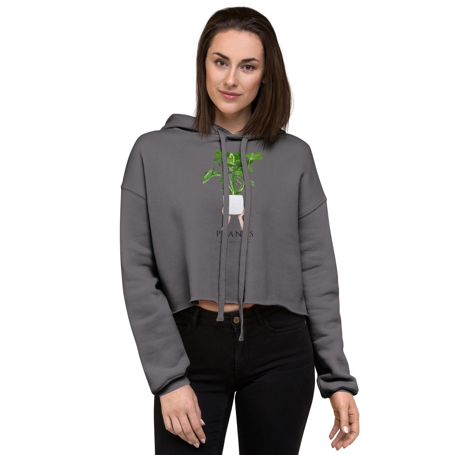Plant Mom Crop Hoodie