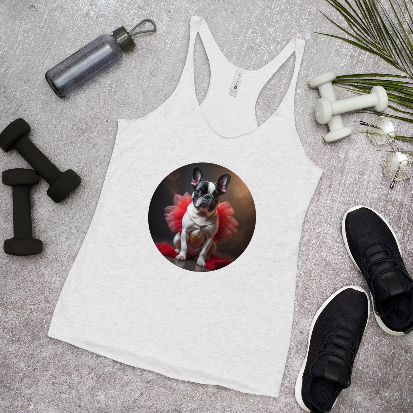 Pug Ballerina Women's Racerback Tank