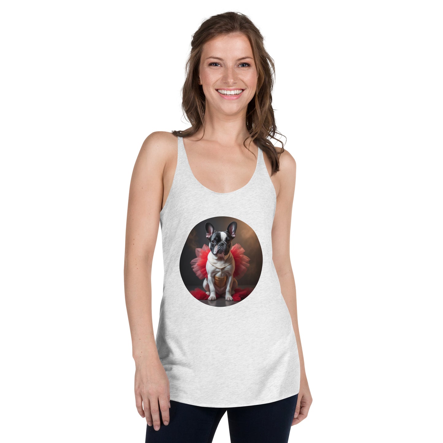 Pug Ballerina Women's Racerback Tank