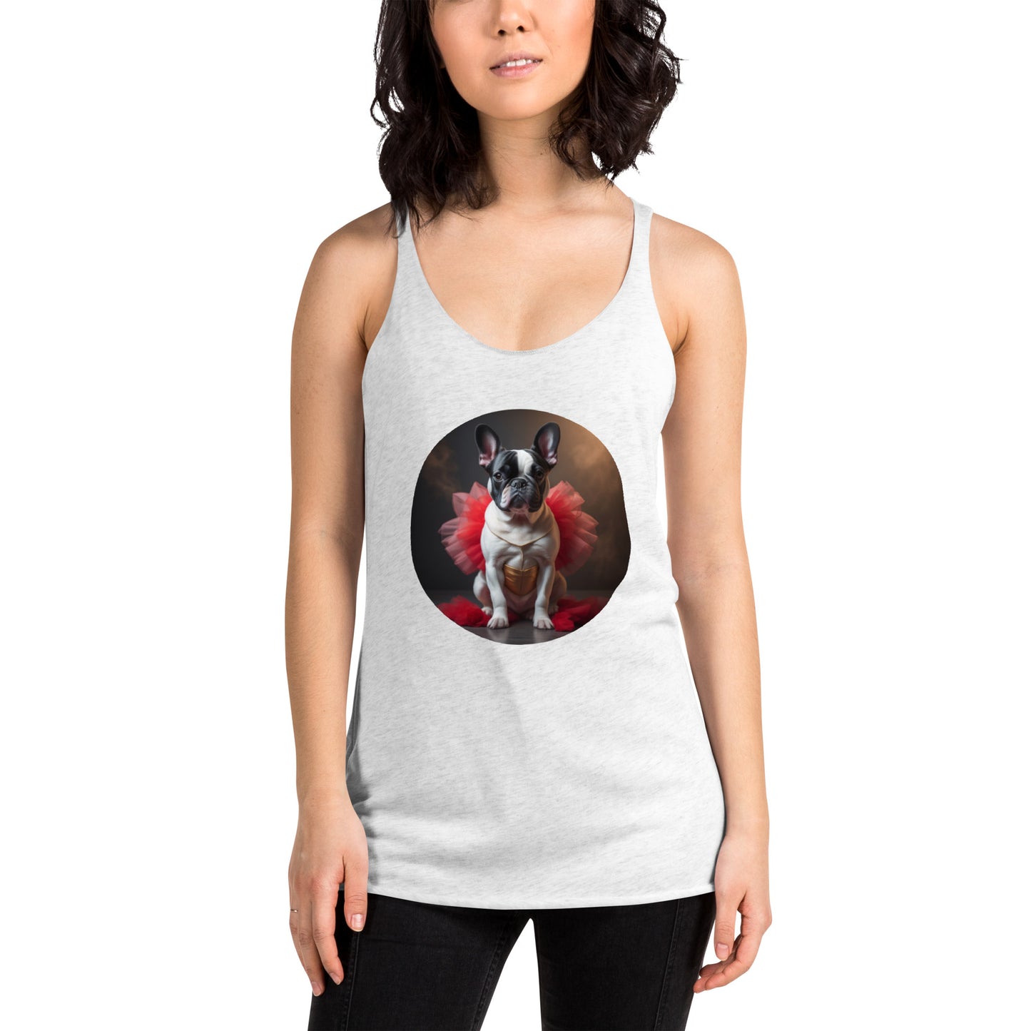 Pug Ballerina Women's Racerback Tank