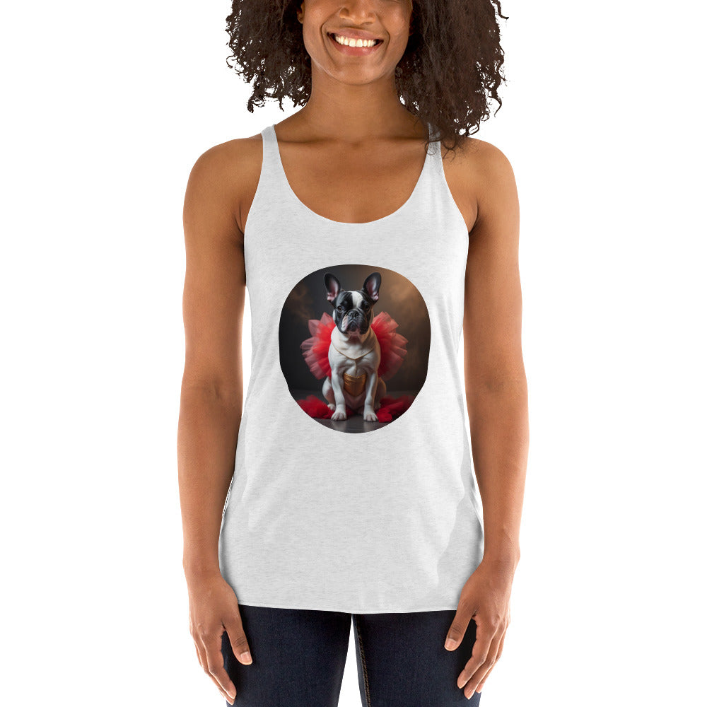 Pug Ballerina Women's Racerback Tank