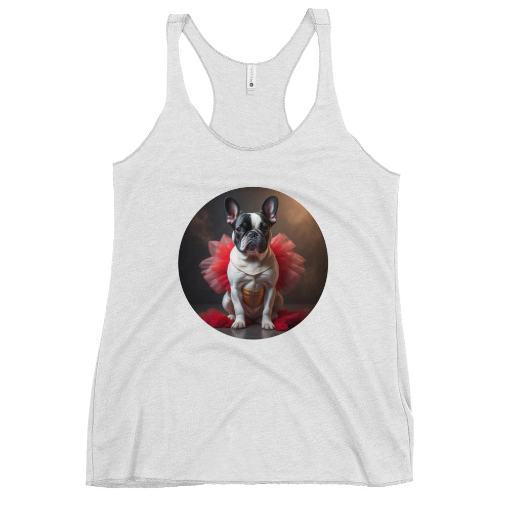 Pug Ballerina Women's Racerback Tank