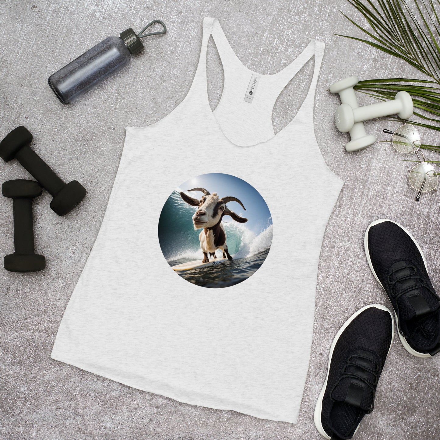 Surfing Goat Women's Racerback Tank