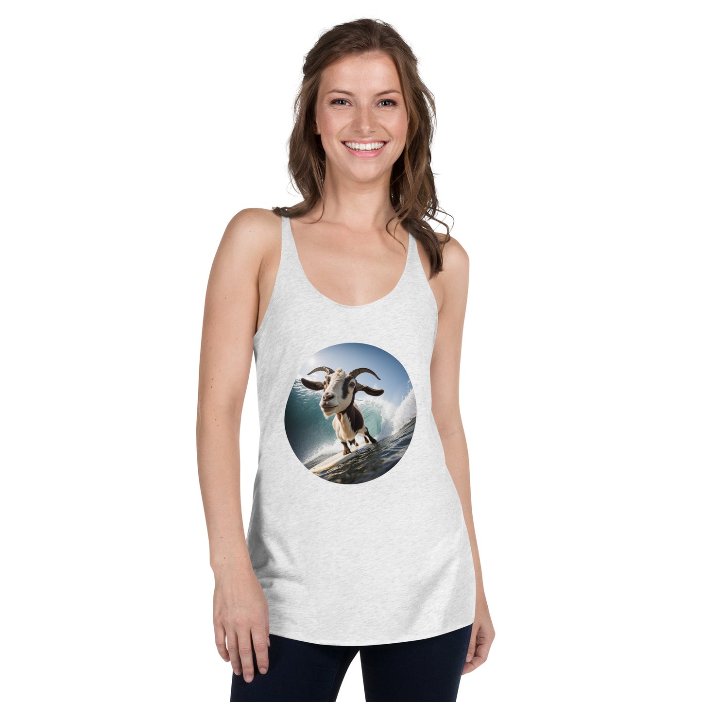 Surfing Goat Women's Racerback Tank