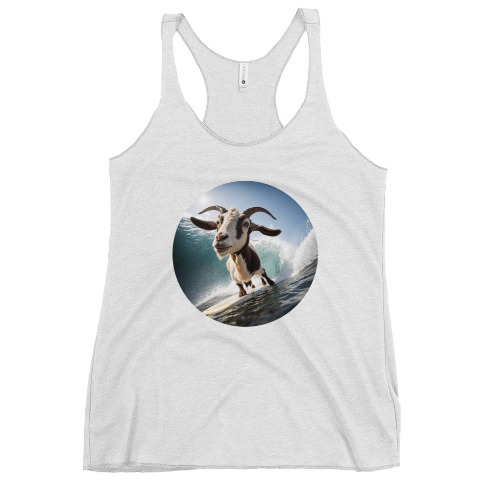 Surfing Goat Women's Racerback Tank