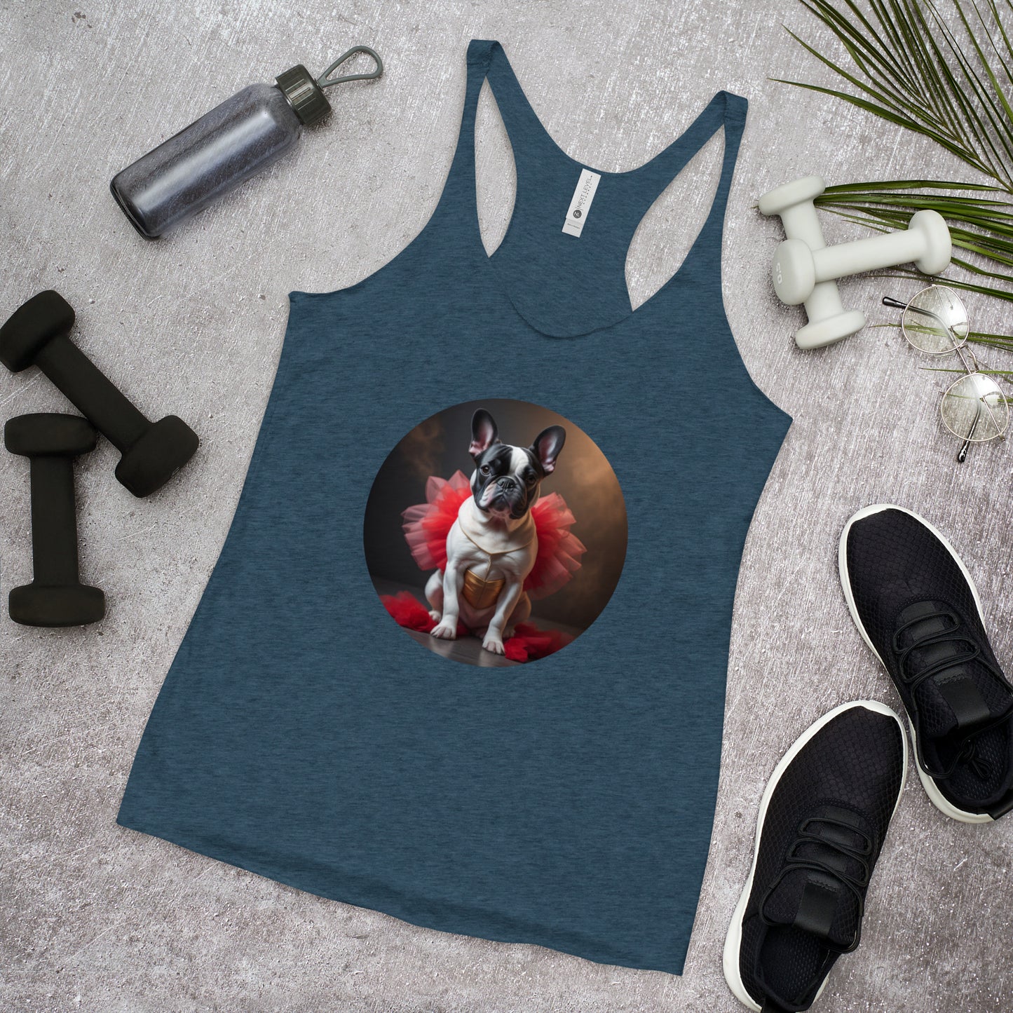 Pug Ballerina Women's Racerback Tank