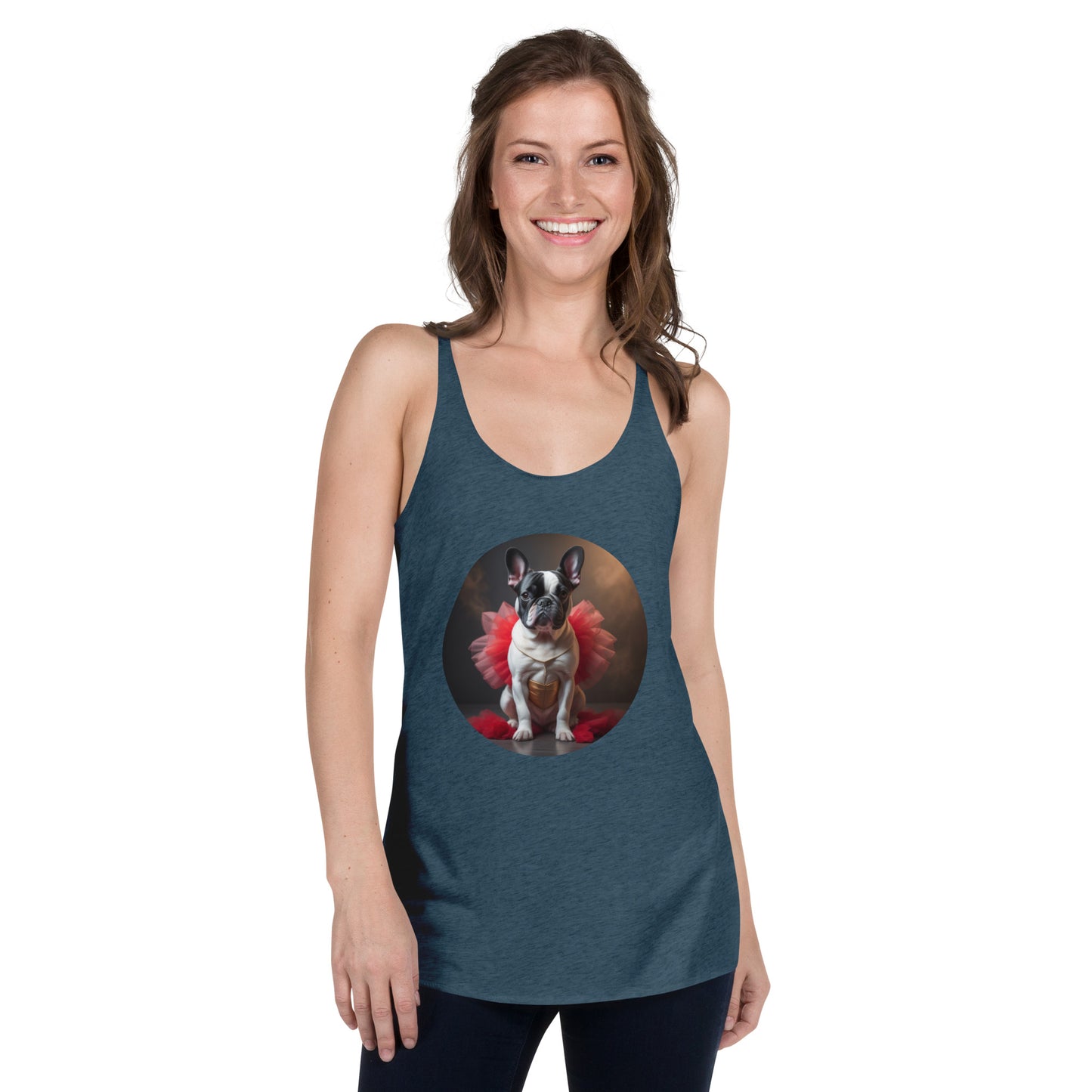 Pug Ballerina Women's Racerback Tank