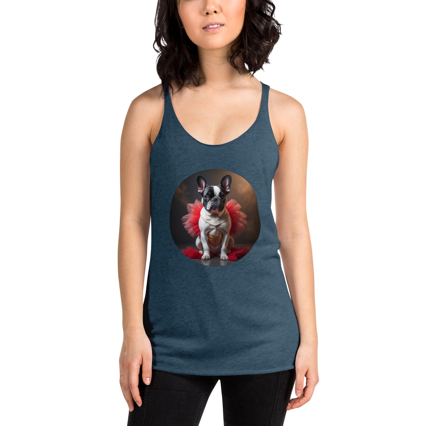 Pug Ballerina Women's Racerback Tank