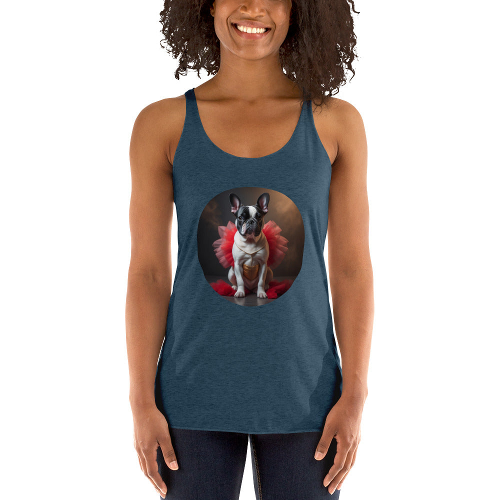 Pug Ballerina Women's Racerback Tank