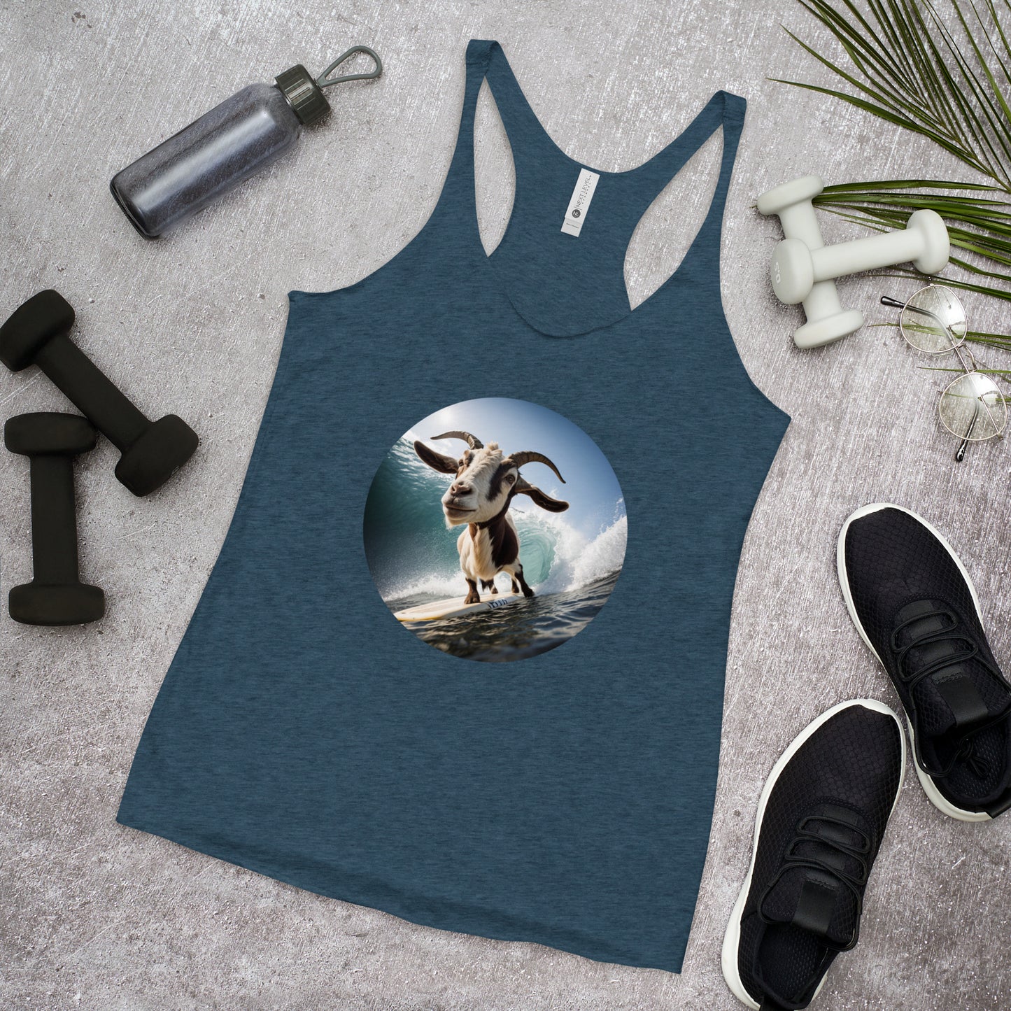 Surfing Goat Women's Racerback Tank