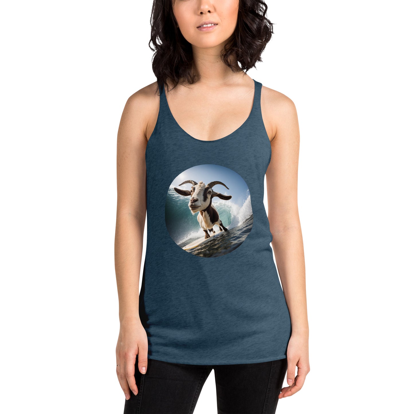 Surfing Goat Women's Racerback Tank