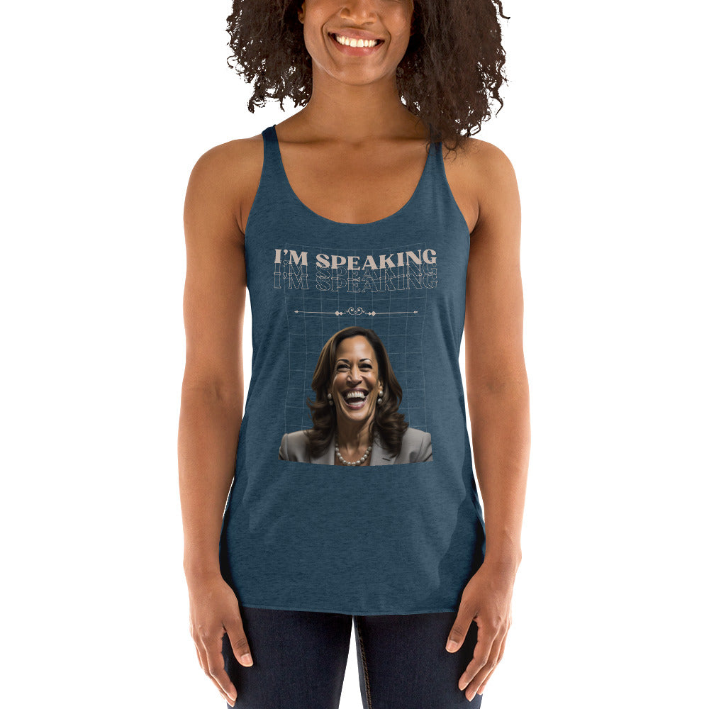 I'm Speaking Women's Racerback Tank