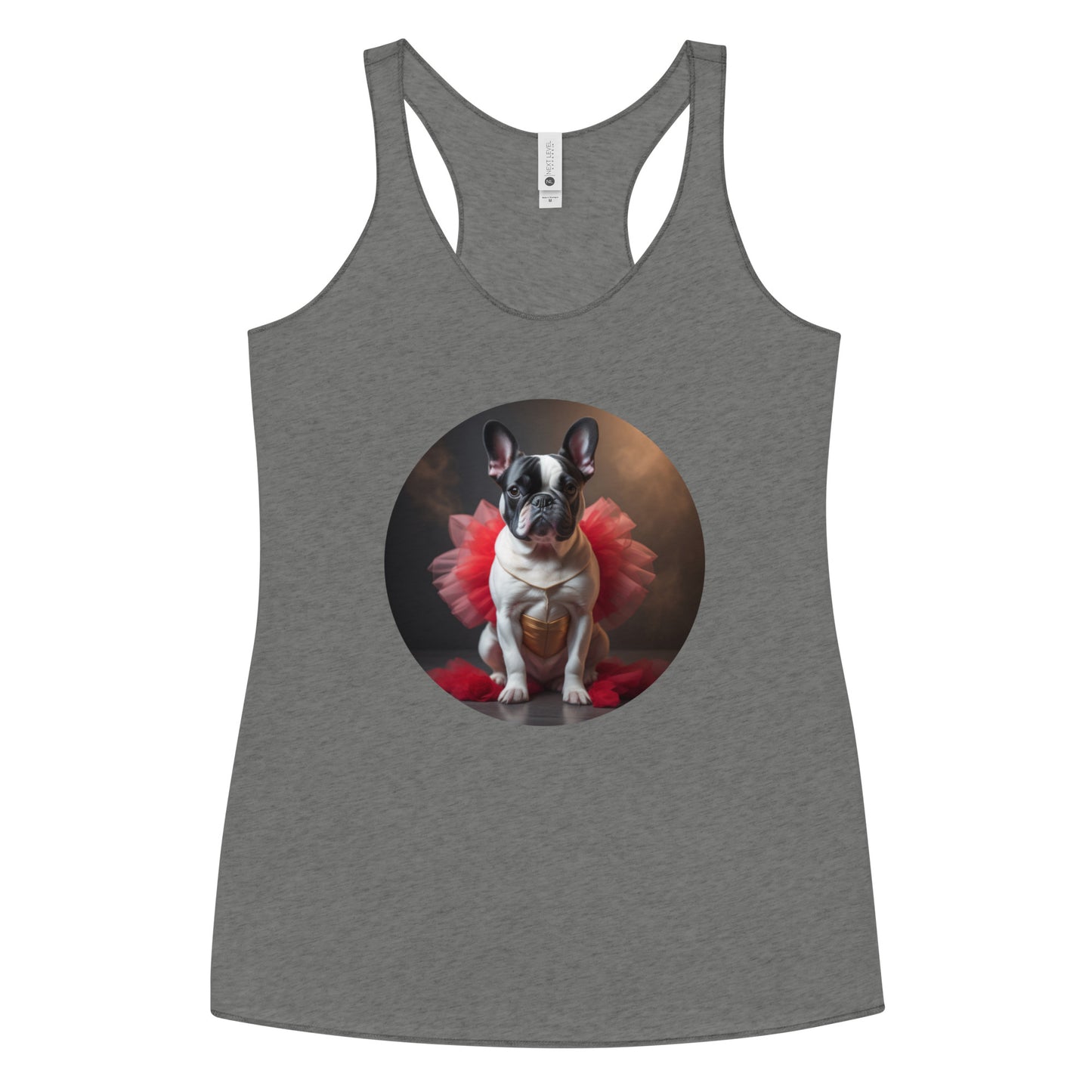 Pug Ballerina Women's Racerback Tank