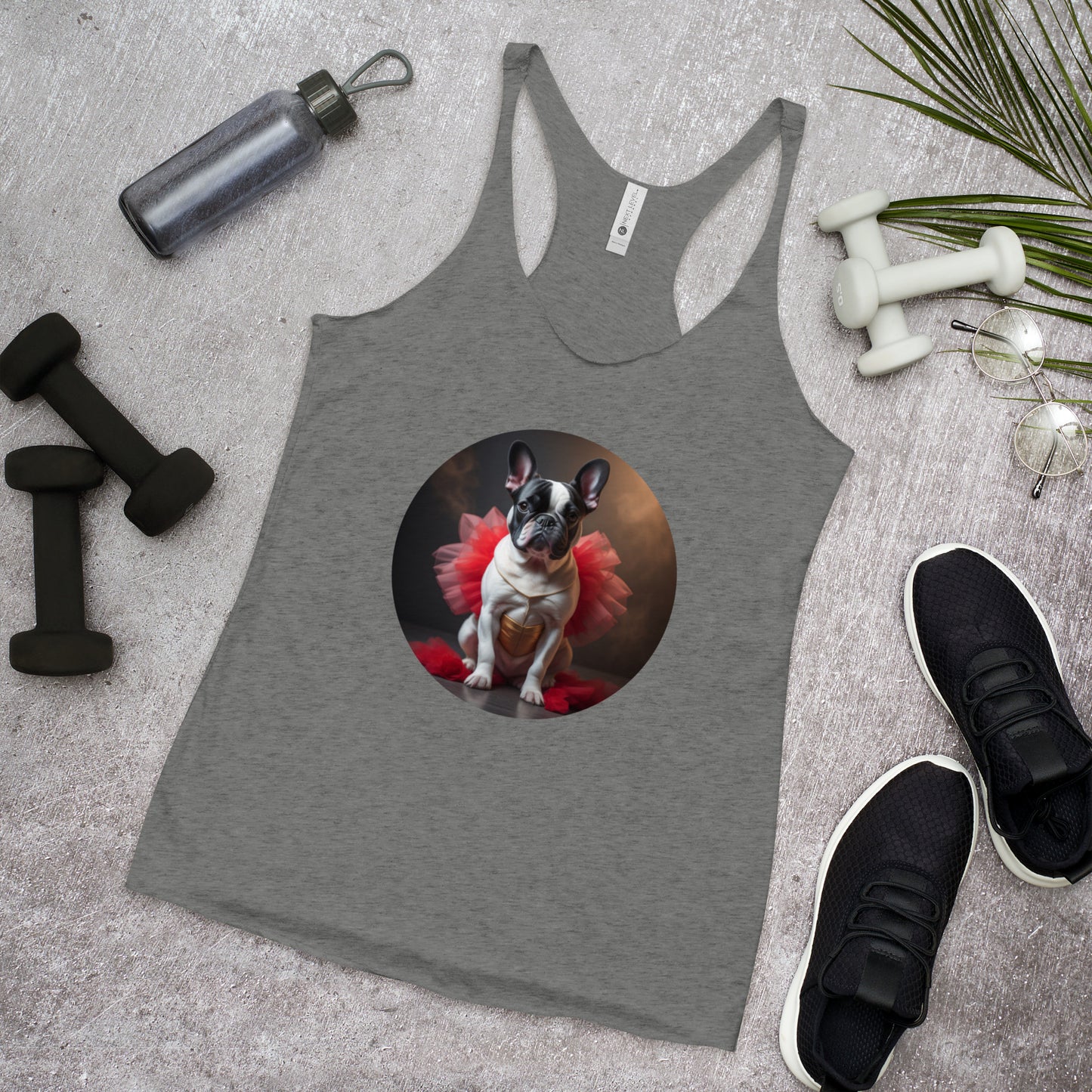 Pug Ballerina Women's Racerback Tank