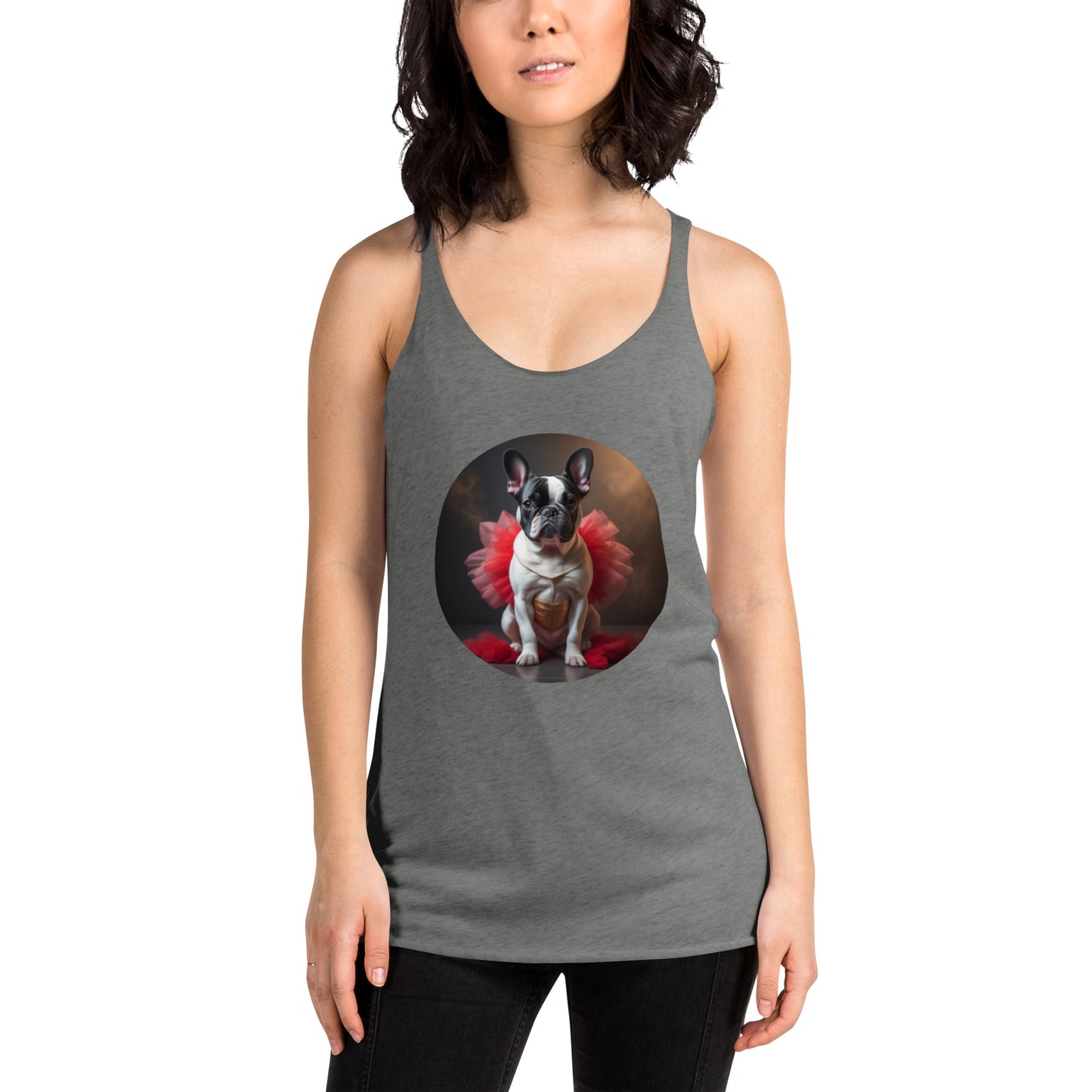 Pug Ballerina Women's Racerback Tank