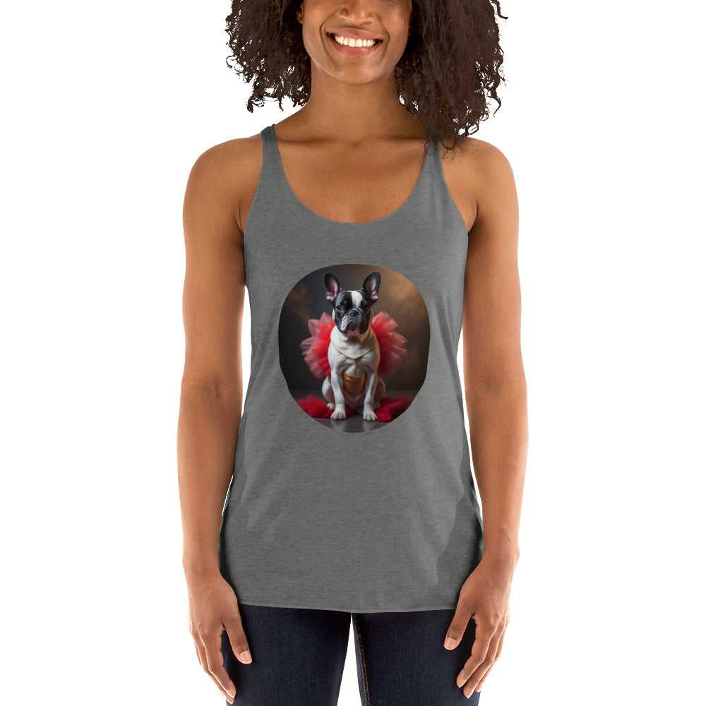 Pug Ballerina Women's Racerback Tank