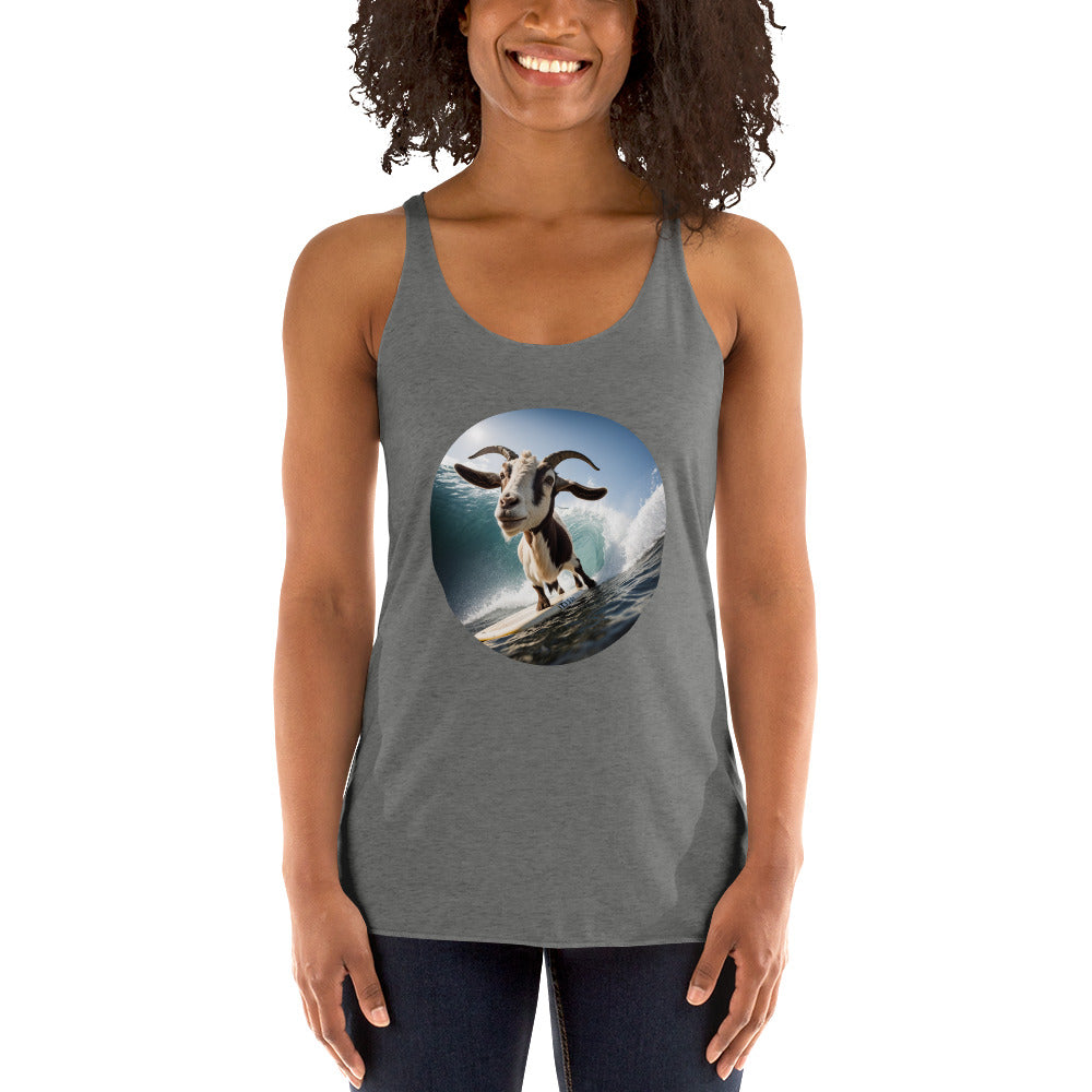 Surfing Goat Women's Racerback Tank