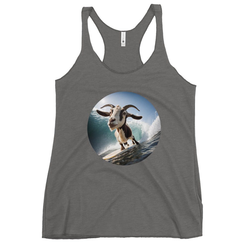 Surfing Goat Women's Racerback Tank