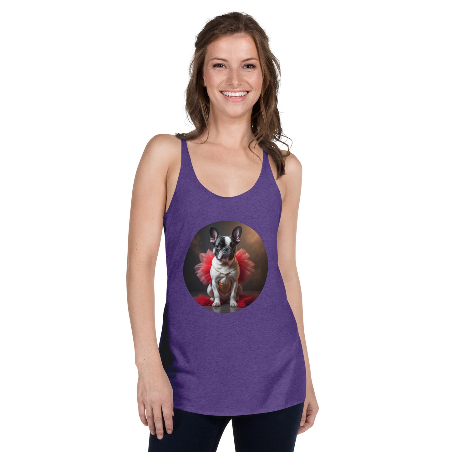 Pug Ballerina Women's Racerback Tank