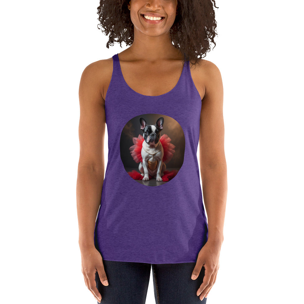 Pug Ballerina Women's Racerback Tank