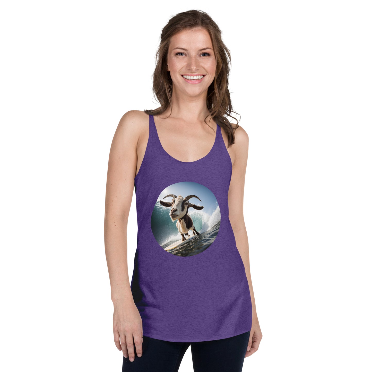 Surfing Goat Women's Racerback Tank