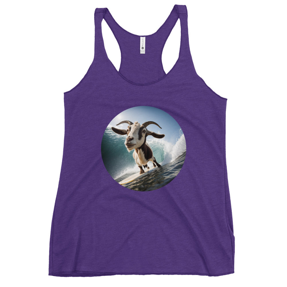 Surfing Goat Women's Racerback Tank